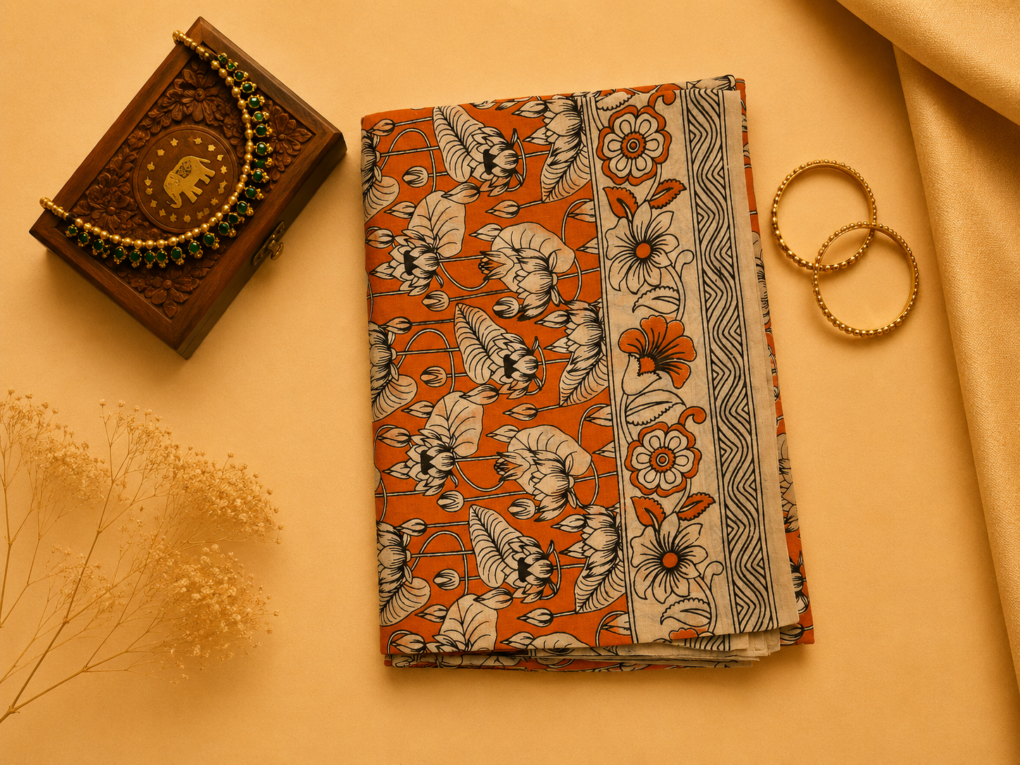 Kalamkari Cotton Saree