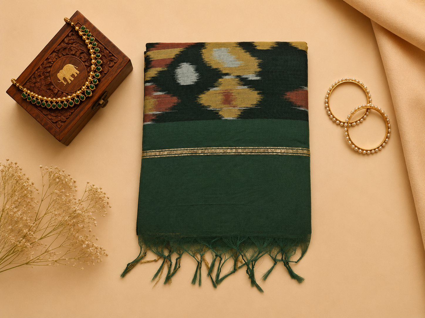 Pochampally Silk Cotton Saree