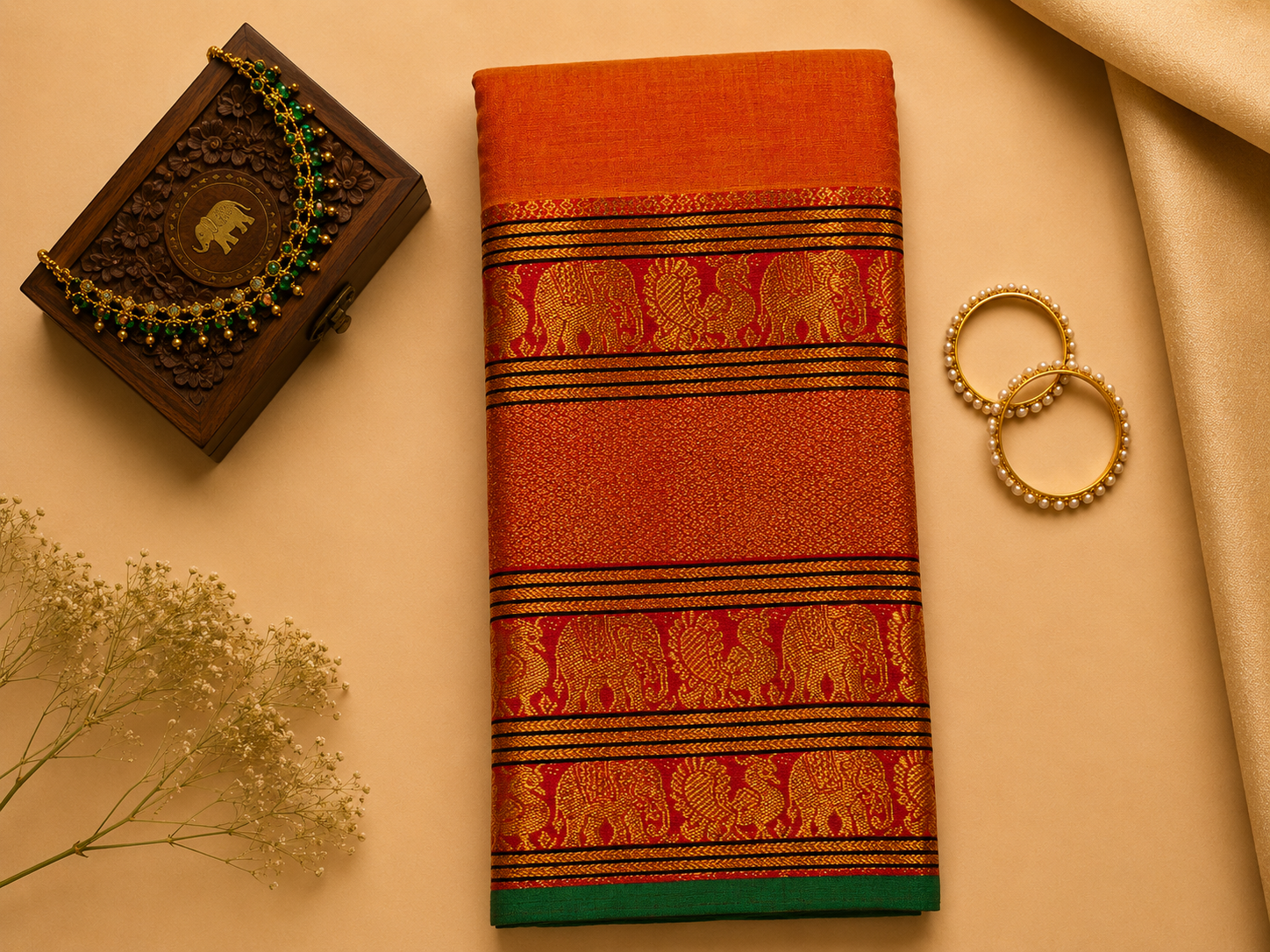 Narayanpeth Big Border Saree