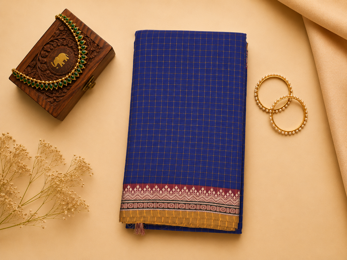 Narayanpet Check Saree