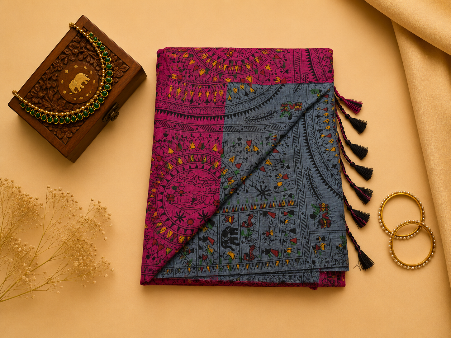 Madhubhani saree