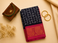 Madurai Sungudi Tamil Font Print Saree