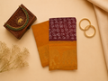 Madurai Sungudi Tamil Font Print Saree