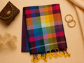 Khadhi Cotton Rainbow Design Saree