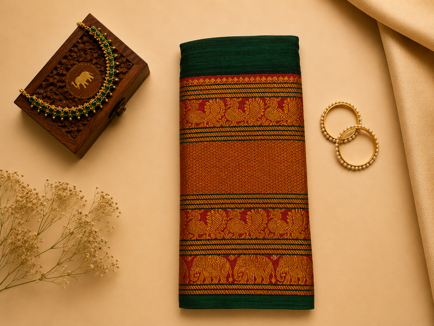 Narayanpeth Big Border Saree